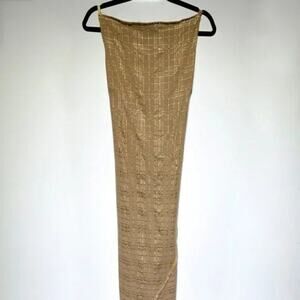 Lola Darling Custom Gold Link Chain Evening Gown One of a Kind Womens